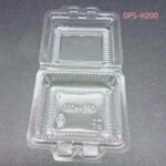 OPS - H200 BENXON Plastic Tray with Lock [ 100pcs± ] Disposable Plastic Clear Food Box - Sushi Tray - Image 2