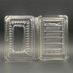 OPS-C13 - BENXON Plastic Tray with Lock [ 50pcs± ] Bakery Disposable Plastic Clear Food Box - Bekas Makanan - OPS C13 - Image 3