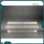 OPS - H77L - BENXON Plastic Tray with Lock [ 100pcs± ] Bakery Disposable Clear Food Box - Swiss Roll Cake Box - H 77 L - Image 2