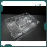 3249  [100pcs± ] VMP 5 Partition Fullmoon Tray Bakery Plastic Tray