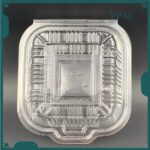 OPS-C10 BENXON Burger Box Tray with Lock [ 100pcs± ] Bakery Disposable Plastic Clear Food Box - Big Burger Box - OPS C10 - Image 2