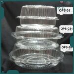 OPS-C51 C38 C35  BENXON 7" Round Cake Tray with Lock [ 200pcs± ] Bakery Disposable Plastic - C51 200pcs