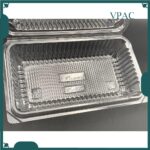 OPS - H14L -  Plastic Tray with Lock [ 50pcs± ] Bakery Disposable Plastic Swiss Roll Box 瑞士卷 海绵蛋糕 Benxon - Image 2