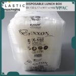 BX-150 Disposable Lunch Box / Plastic Container 100pcs [READY STOCK] - Image 2