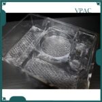 3249  [100pcs± ] VMP 5 Partition Fullmoon Tray Bakery Plastic Tray - Image 3