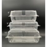 BX-125 BENXON 10" Square Cake Tray with Lock [ 50pcs± ] Bakery Disposable - Image 3