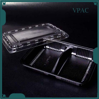 5368d9b74a1e589e218a5d8295f4bb03 BT-1 /2/3/4 Compartment Lunch Box with Lid 50pcs / Kotak Nasi 3 Petak / Disposable Lunch Box / 3 Compartment Bento Box - BT-3 RedBlack - Image 11