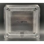 OPS-L200 BENXON 8" Square Cake Tray with Lock [ 50pcs± ] Bakery Disposable Plastic Clear Food Box - Cake Box - OPS L200 - Image 2