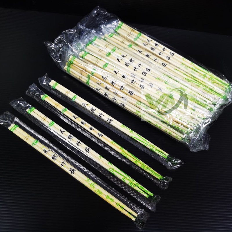 5bfc3e9f31eacd8038dc120cb8e955f7 50 Pairs CHOPSTICK TAPAU of 4.5mm BAMBOO CHOPSTICK / 50 pairs 免洗筷子/ Chopstick kayu murah/ Disposable Chopsticks - Image 1