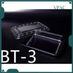 BT-1 /2/3/4 Compartment Lunch Box with Lid 50pcs / Kotak Nasi 3 Petak / Disposable Lunch Box / 3 Compartment Bento Box - BT-3 RedBlack - Image 6