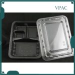 BT-1 /2/3/4 Compartment Lunch Box with Lid 50pcs / Kotak Nasi 3 Petak / Disposable Lunch Box / 3 Compartment Bento Box - BT-3 RedBlack - Image 13