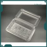 OPS - H2L - BENXON Plastic Tray with Lock [ 50pcs± ] Bakery Disposable Plastic Clear Food Box - Bekas Makanan  H 2 L H2 - Image 3