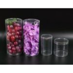 [ 100pcs± ] Custom Make Cylinder PVC Gift Box VMP Gifts boxes Cylinder Plastic Container Slinder Box - 72mm,4"