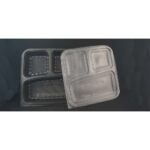[50sets± ] BTB-3CN BTB-4C 3/4 Compartment Black Container With Lid Plastic PP Lunch Food Benxon Box Three Four Benxon - BTB-4C - Image 4