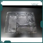 3249  [100pcs± ] VMP 5 Partition Fullmoon Tray Bakery Plastic Tray - Image 2