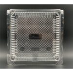 BX-122 BENXON 7" Square Cake Tray with Lock [ 50pcs± ] Bakery Disposable Plastic Clear Food Box - Cake Box - BX 122 - Image 2