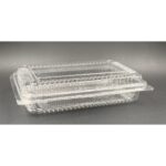 OPS -WF-L5H - BENXON Plastic Tray with Lock [ 50pcs± ] Bakery Disposable Plastic Clear Food Box - Bekas Makanan - L5H