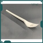 6.5" Spoon & Fork [ 50pcs± ] Sudu / Garpu Panjang White / Black Disposable Plastic Cutlery - Party - Spoon - White - Image 7