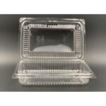 OPS -WF-L5H - BENXON Plastic Tray with Lock [ 50pcs± ] Bakery Disposable Plastic Clear Food Box - Bekas Makanan - L5H - Image 2