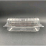 OPS - H78L - BENXON Plastic Tray with Lock [ 100pcs± ] Bakery Disposable Plastic Clear Food Box - Swiss Roll Cake Box  - - Image 2