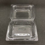 [1 KOTAK] OPS-C46 -BENXON Plastic Tray [ 600pcs ] Bakery Disposable Plastic Clear Food Box - OPS - C46 - Image 3