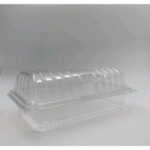 OPS - H78L - BENXON Plastic Tray with Lock [ 100pcs± ] Bakery Disposable Plastic Clear Food Box - Swiss Roll Cake Box  - - Image 3