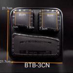 [50sets± ] BTB-3CN BTB-4C 3/4 Compartment Black Container With Lid Plastic PP Lunch Food Benxon Box Three Four Benxon - BTB-4C - Image 3