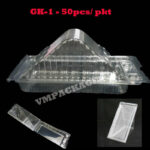 [50pcs±] GK-1 OPS Sandwich Box With Lock Bakery Disposable Plastic Sandwich Food Packaging BX-SE-20 SE 20 SE20