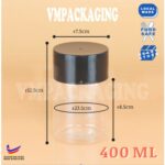 BALANG KUIH/BALANG KUEH/BALANG RAYA PLASTIK (300m, 400ml, 500ml, 600ml) + Stopper Bekas Rempah ChocoJar - BP0508 PINK,NO STOPPER - Image 5