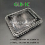 BT-1 /2/3/4 Compartment Lunch Box with Lid 50pcs / Kotak Nasi 3 Petak / Disposable Lunch Box / 3 Compartment Bento Box - BT-3 RedBlack - Image 21