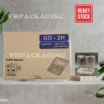 [ 1 KOTAK ] OPS - OP2H -BENXON Plastic Tray [ 2000pcs+-] Bakery Disposable Plastic Clear - With Lock - 1000pcs - Image 7