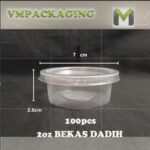 BEKAS DADIH / 8oz 4oz 2oz PP Round Plastic Container 100pcs ( Bekas Jeli / Bekas Dadih) JELLY CHEAPEST! BEST pk8 pk4 pk2 - 8oz PK8/EC8 50set - Image 10