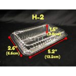 Kuih Container OPS-H2 / Disposable Plastic Clear Bakery Container (100pcs+-) - Image 2