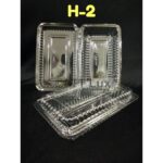 Kuih Container OPS-H2 / Disposable Plastic Clear Bakery Container (100pcs+-)