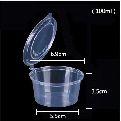 sg-11134201-7ra1n-m52mf0xxpshgb9 1oz 1.5oz 2oz 2.5oz 4ozSauce cup Round Disposable PP Plastic Container Hinged 100/50pcs± Teka N Deli Container 25/35/50/ - 100pcssc35ML - Image 5