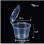 1oz 1.5oz 2oz 2.5oz 4ozSauce cup Round Disposable PP Plastic Container Hinged 100/50pcs± Teka N Deli Container 25/35/50/ - 100pcssc35ML - Image 16