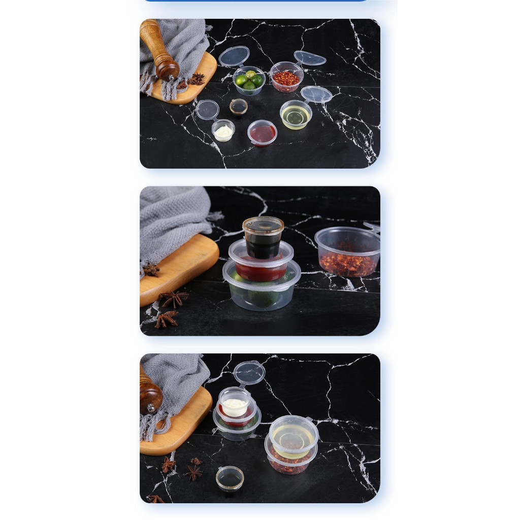 sg-11134201-7ra3c-m52mf1f4weic16 1oz 1.5oz 2oz 2.5oz 4ozSauce cup Round Disposable PP Plastic Container Hinged 100/50pcs± Teka N Deli Container 25/35/50/ - 100pcssc35ML - Image 8