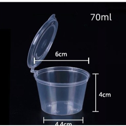 sg-11134201-7ra3h-m52mf2d9jv6f6c 1oz 1.5oz 2oz 2.5oz 4ozSauce cup Round Disposable PP Plastic Container Hinged 100/50pcs± Teka N Deli Container 25/35/50/ - 100pcssc35ML - Image 15