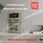 PP microwavable Lunch Box 600pcs-ctn Disposable Plastic Food Box - Bekas Kotak Nasi Plastik - Lemak - Biodegradable - ECO1-1bag/600s - Image 4