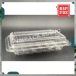 OPS - H2L - BENXON Plastic Tray with Lock [ 50pcs± ] Bakery Disposable Plastic Clear Food Box - Bekas Makanan  H 2 L H2