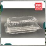 OPS - H14L -  Plastic Tray with Lock [ 50pcs± ] Bakery Disposable Plastic Swiss Roll Box 瑞士卷 海绵蛋糕 Benxon