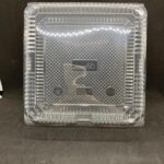 BX-122 BENXON 7" Square Cake Tray with Lock [ 50pcs± ] Bakery Disposable Plastic Clear Food Box - Cake Box - BX 122 - Image 2