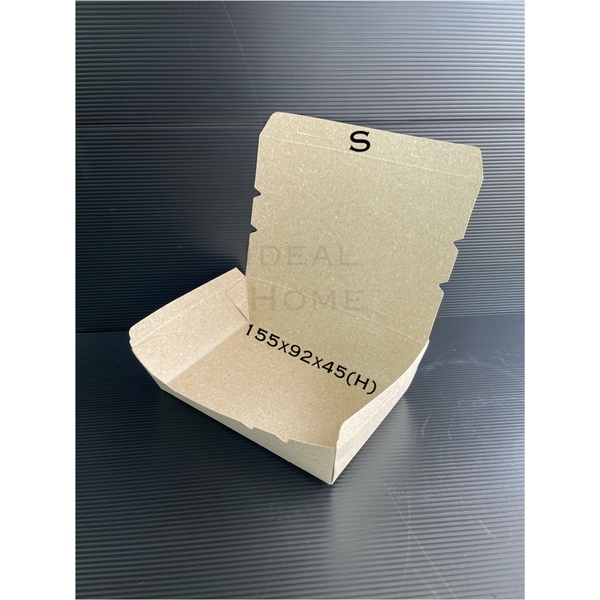 sg-11134201-7rbkf-lqkhewtefm7ab6 (DAUN)50PCS ECO Paper Lunch Box / Brown Colour Paper Lunch Box/ Paper Lunch Box Murah / Biodegradable Paper Product - S - Image 6