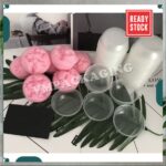 VMP [200pcs] Small PP Bakery Box Huat Kuih Mould Casing 发糕模型 Bakery Disposable Mould - L- 50pcs