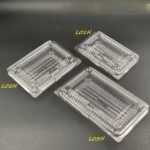 OPS - L01H - BENXON Plastic Tray with Lock [ 50pcs± ] Bakery Disposable Plastic Clear Food Box - Bekas Makanan - OP1H - Image 8
