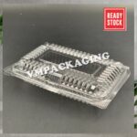 OPS - L01H - BENXON Plastic Tray with Lock [ 50pcs± ] Bakery Disposable Plastic Clear Food Box - Bekas Makanan - OP1H