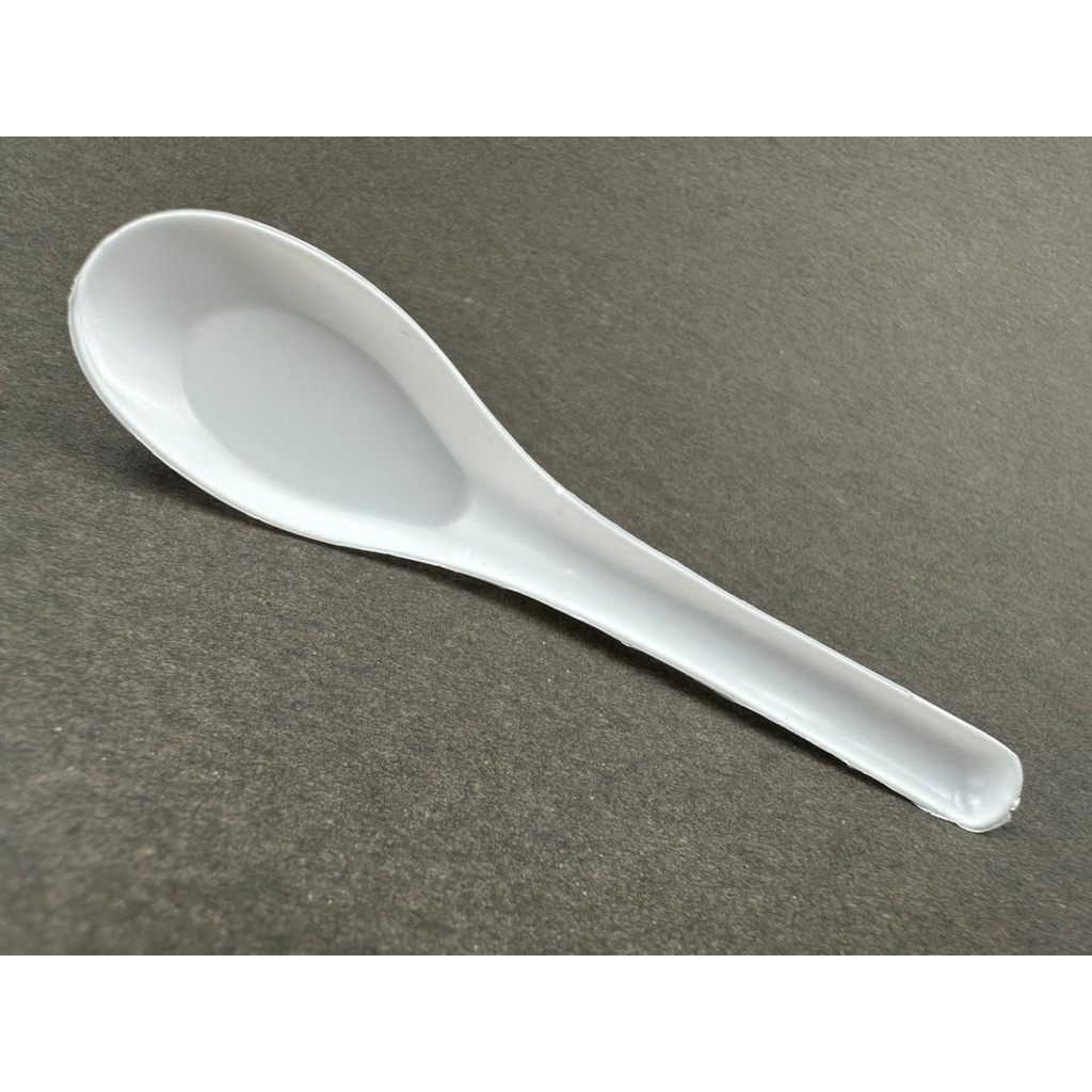 sg-11134201-7rblg-lmyi3gaecpex37 5" Chinese Spoon - 5" Spoon - White ( 2400pcs ) Fat Boy Disposable Plastic Cutlery - Sudu Pendek Kotak Nasi 5 " - white - Image 4