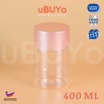 BALANG KUIH/BALANG KUEH/BALANG RAYA PLASTIK (300m, 400ml, 500ml, 600ml) + Stopper Bekas Rempah ChocoJar - BP0508 PINK,NO STOPPER - Image 13