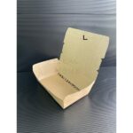 (DAUN)50PCS ECO Paper Lunch Box / Brown Colour Paper Lunch Box/ Paper Lunch Box Murah / Biodegradable Paper Product - S - Image 10