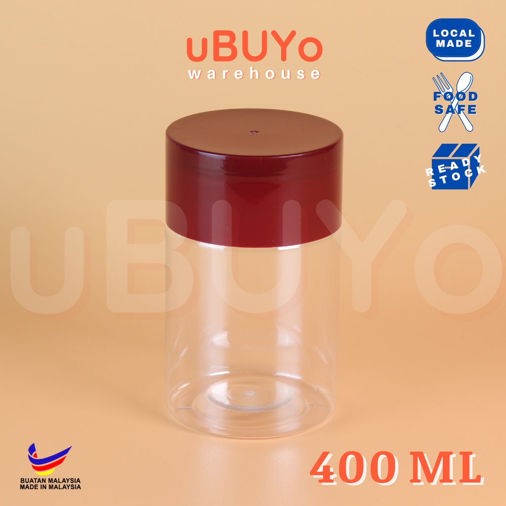 sg-11134201-7rblw-lmfviyif7m8p75 BALANG KUIH/BALANG KUEH/BALANG RAYA PLASTIK (300m, 400ml, 500ml, 600ml) + Stopper Bekas Rempah ChocoJar - BP0508 PINK,NO STOPPER - Image 15